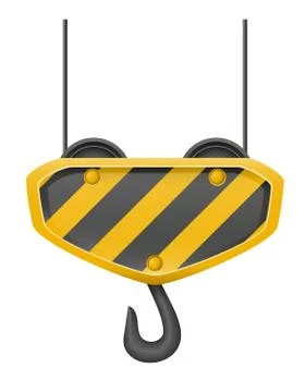 Hook crane for building vector illustration Ilustración de archivo
