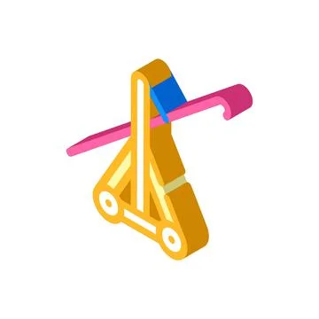 Hook destroyer isometric icon vector illustration color Stock Illustration