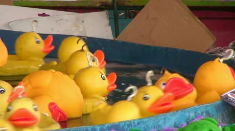 Hook a duck fairground game Video stock 23725511
