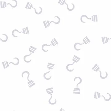 Hook hand pirate glyph vector seamless pattern Illustrazione stock