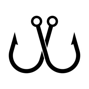 Hook icon vector Stock Illustration