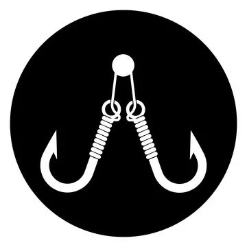 Hook icon vector Stock Illustration