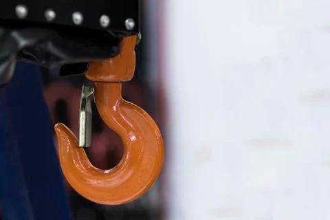 Hook for industrial crane Stock Photos