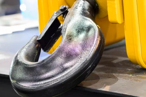 Hook for industrial crane Stock Photos