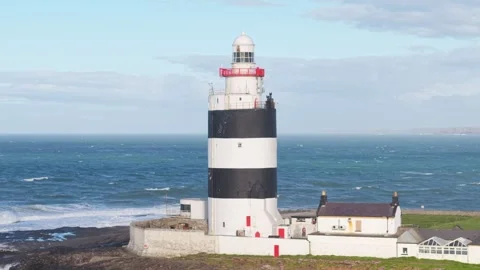 Hook Lighthouse Historic Maritime Landmark in County Wexford, Ireland Видео 345090774