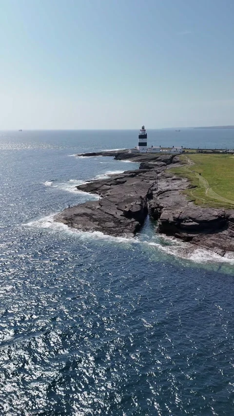 Hook Lighthouse on Hook Head County Wexford Ireland 4K Vidéo 337856134