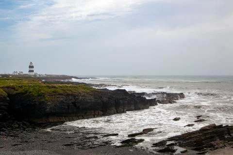 Hook lighthouse Stock Photos