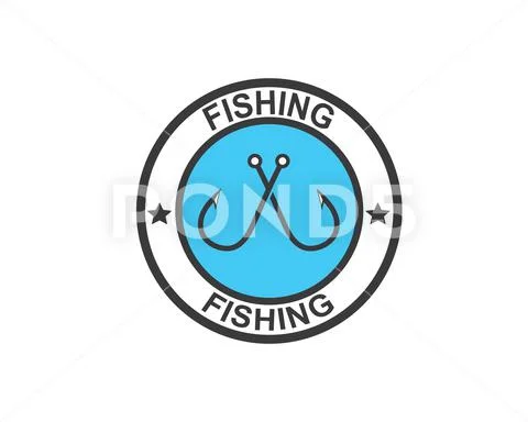 Fishing Hook #6 Fisherman Logo Angling Fish Equipment Bait Tackle Hunting  Tournament Contest .SVG .EPS .PNG Vector Cricut Cut Cutting File
