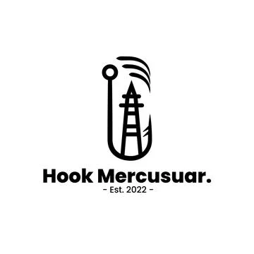 Hook Mercusuar Logo Stock Illustration