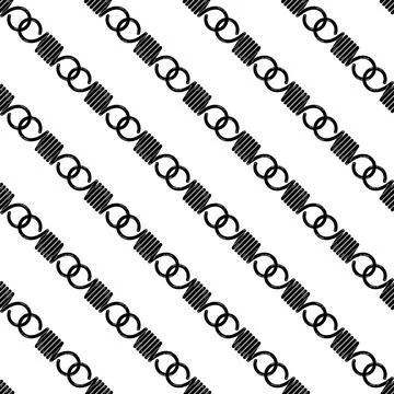 Hook metal spring pattern seamless vector Illustrazione stock