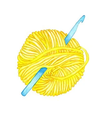 A hook in a skein Stock Illustration