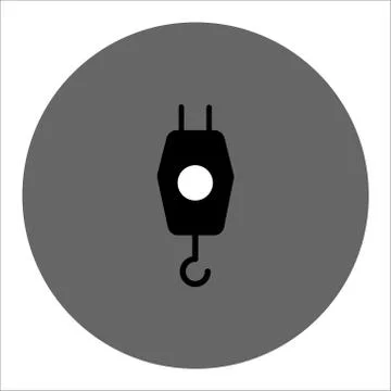 Hook thin line vector icon on a white background. Vector illustration Stock Illustration