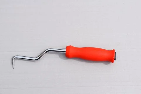 Hook for tying reinforcement with wire. Stock Photos