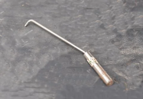 Hook for wire bundle deformed steel. Stock Photos