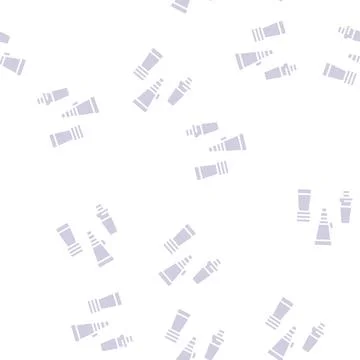 Hookah adapters glyph seamless pattern Stock Illustration