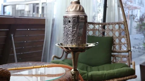 Hookah and green hammock Stock Footage 158870354