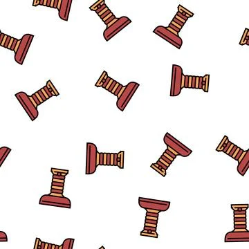 Hookah bowl vector seamless pattern イラスト素材