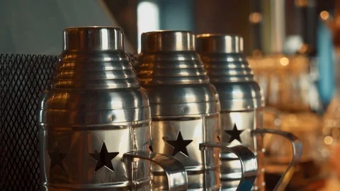 Hookah in a cafe Stock Footage 129894015