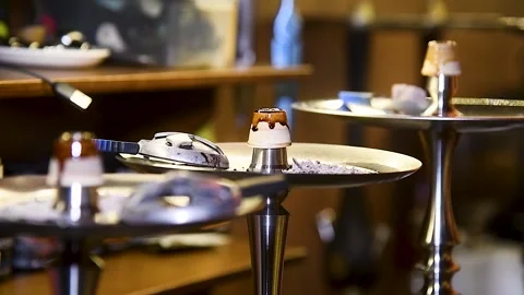 The hookah in a cafe Stock-Footage 209145678