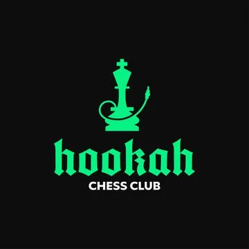 Hookah Chess Logo Stock Illustration