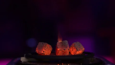Hookah coals Stock Footage 99932613