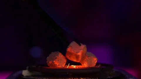 Hookah coals Stock Footage 99932619