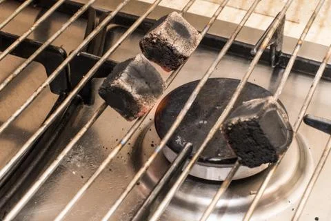 Hookah coals Stock Photos