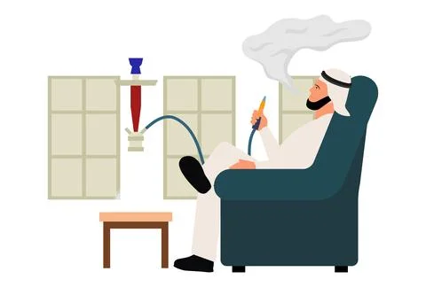 Hookah Concept Illustration Stock Illustration