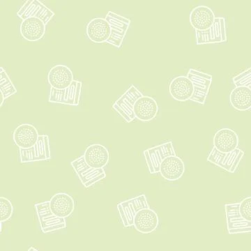 Hookah foil line seamless pattern Stock Illustration