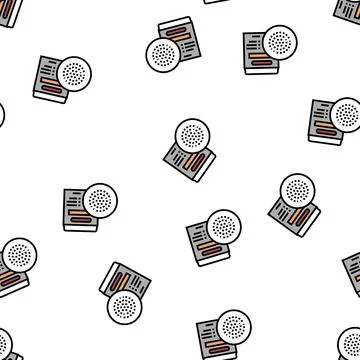 Hookah foil vector seamless pattern Illustrazione stock