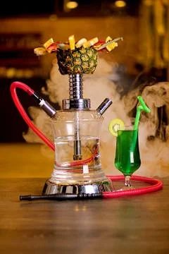 Hookah Fruit Pineapple Stock Photos