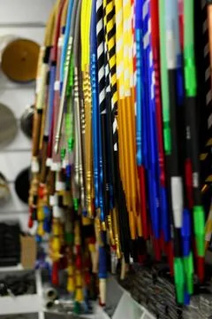 Hookah hose with various designs Stock Photos