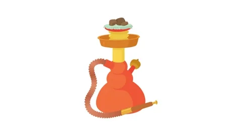 Hookah icon animation Stock Footage 168927784