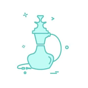 Hookah icon design vector Stockillustratie