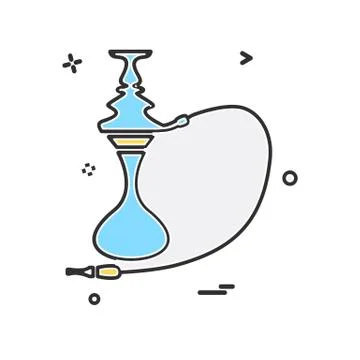 Hookah icon design vector Stockillustratie