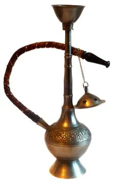 Hookah isolated on white background open Stock Photos