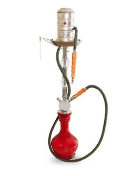 Hookah isolated on a white background Stock Photos
