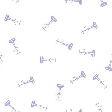 Hookah modern glyph seamless pattern Stock Illustration