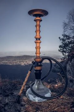 Hookah in the mountain Stock Photos