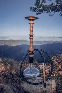 Hookah in the mountain Stock Photos