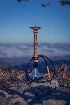 Hookah in the mountain Stock Photos