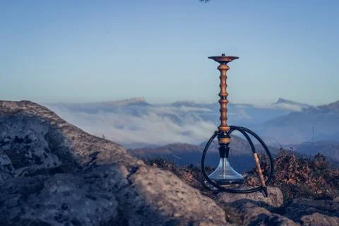Hookah in the mountain Stock Photos
