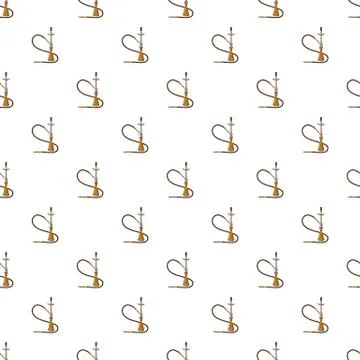 Hookah pattern Stock Illustration