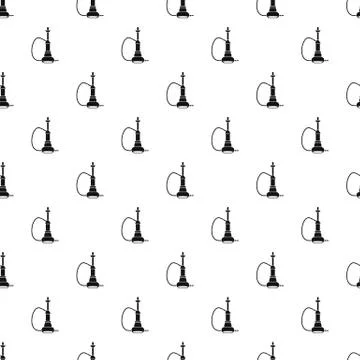 Hookah pattern Stock Illustration