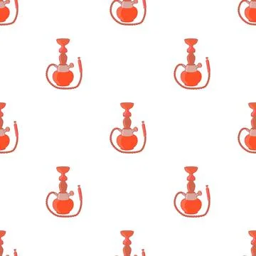 Hookah pattern seamless vector Stock Illustration