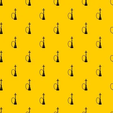 Hookah pattern vector Stock Illustration