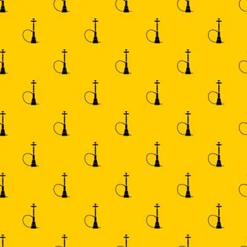 Hookah pattern vector Stock Illustration