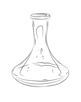 Hookah replacement vase illustration Stock-Illustration
