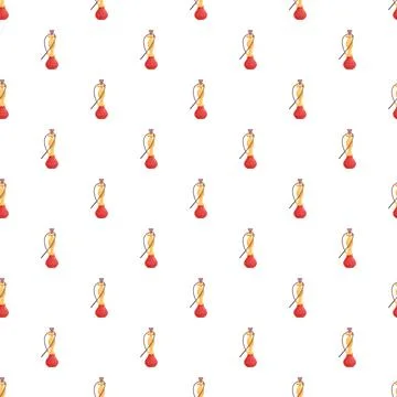 Hookah smoking pattern background for middle east culture イラスト素材