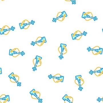 Hookah smoking vector seamless pattern flat Stock Illustration